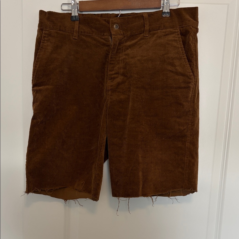 Poler Brown Corduroy Shorts